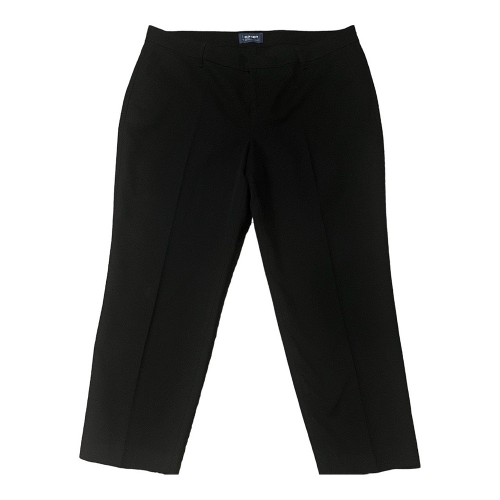 Old Navy Cropped Pants Black Casual NWOT Work Women’s 14 Regular Mid Rise - Picture 5 of 11